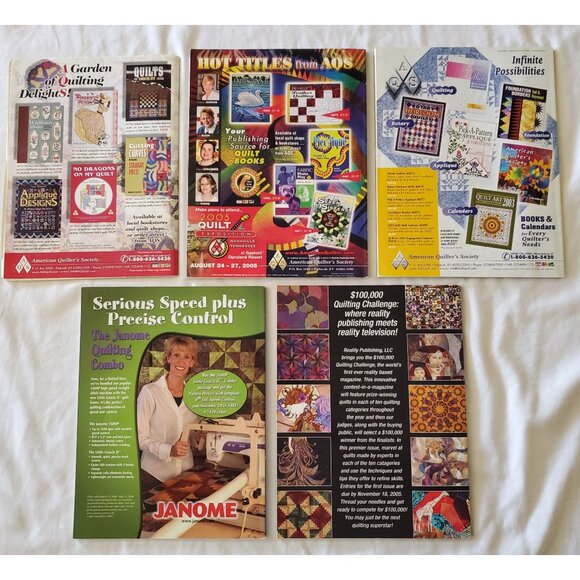 5 Quilting Magazines 3 The Quilter & 2 $100000 Quilting Challenge Lot 2001-2006 - Picture 6 of 10